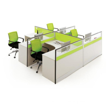 Heißer Verkauf Büro 4 Personen Workstation mit Glas (FOH-SS42-2828-B)